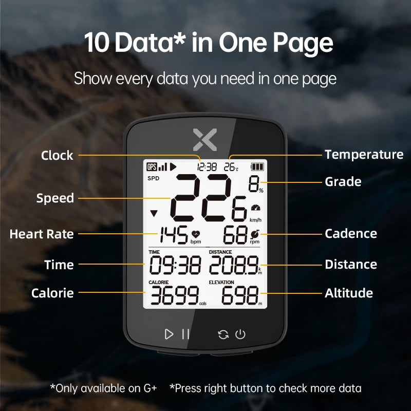 XOSS New G2 GPS G2+ Cycling Computer G Plus Wireless Speedometer