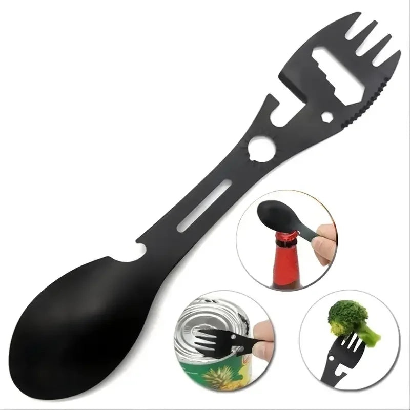 Outdoor Fork Spoon Versatile Outdoor Camping Tool Lightweight Fork