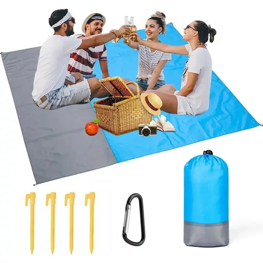Beach Blanket Sandproof 200 X 140cm Waterproof Beach Mat Lightweight