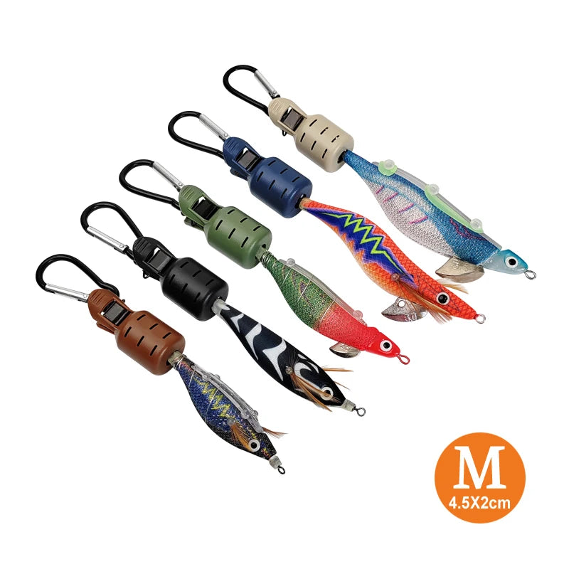 New Squid Jig Bait Protector Kit Size M 6pcs Webfoot Octopus Egi Hooks