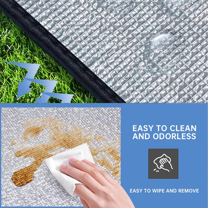 Outdoor Picnic Moisture-proof Pad Double-sided Thick Aluminum Film