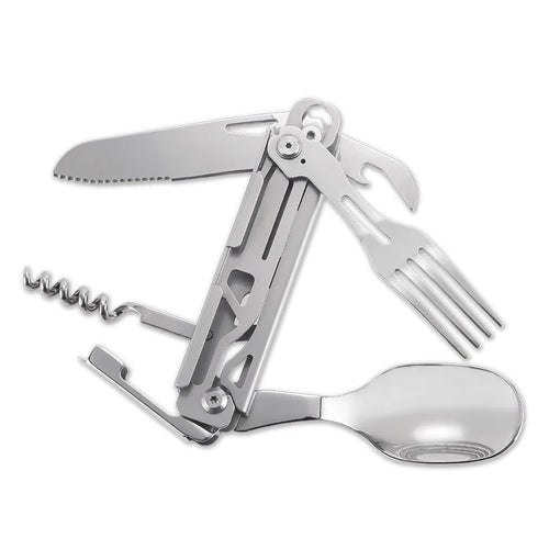 Multifunctional tableware Portable Stainless Steel Rope Knife Card