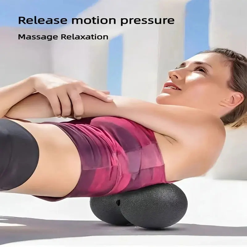 A peanut shaped massage ball, deep muscle relaxation massage ball,