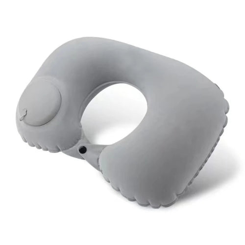 TARKA Flocking Inflatable Neck Pillow Portable Pillow Can Be Stored