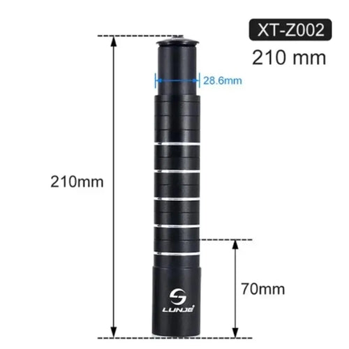 Bicycle Fork Stem Height Extender 90/115/150/180/210mm Aluminum Alloy