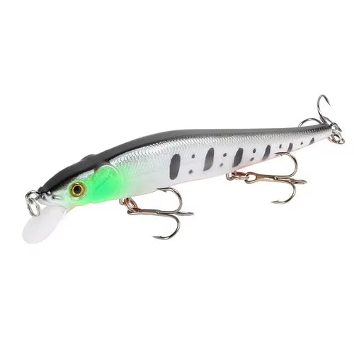 1pc 4.53inch/0.49oz Plastic Simulation Lure, Minnow Hard Bait With 3