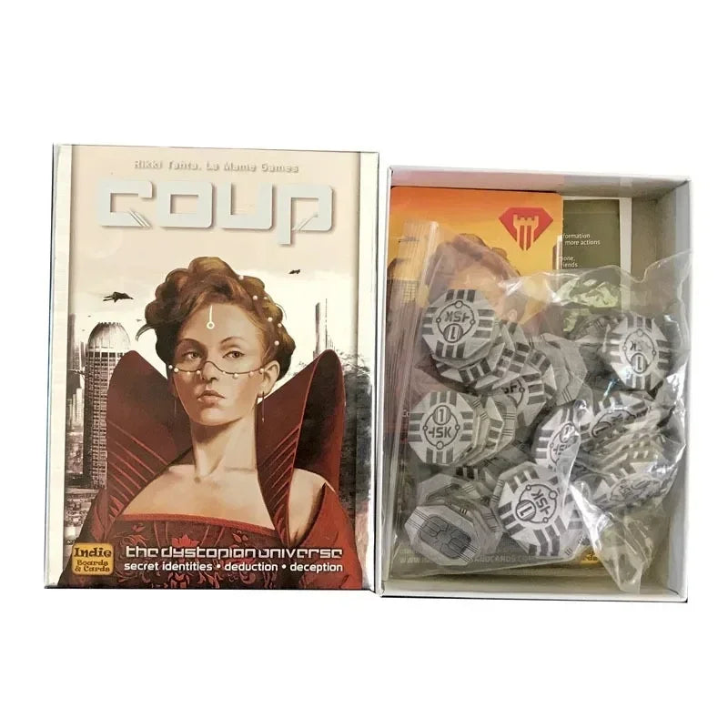 Indie Boards and Cards | Coup | Card Game | Ages 14+ | 2-6 Players |