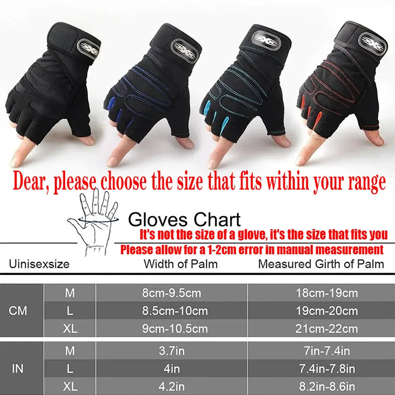 Gym Gloves for Men Women Fitness Weight Lifting Wristband Gloves Body