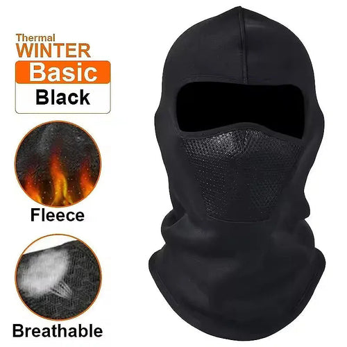 Winter Velvet Mesh Riding Hat Motorcycle Balaclava Hat Outdoor Skiing