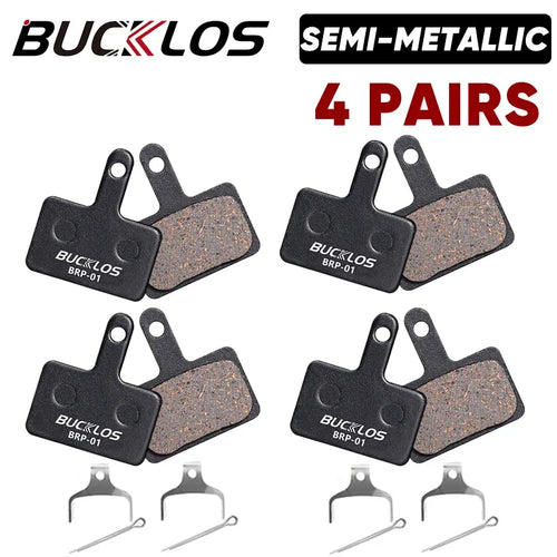 BUCKLOS Semi-Metal Brake Pads Mountain Bike Hydraulic Disc Brake Pads