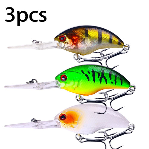 HENGJIA 13G 9CM Fishing Lures Rock Crank Bait Crankbait Minnow  Bass