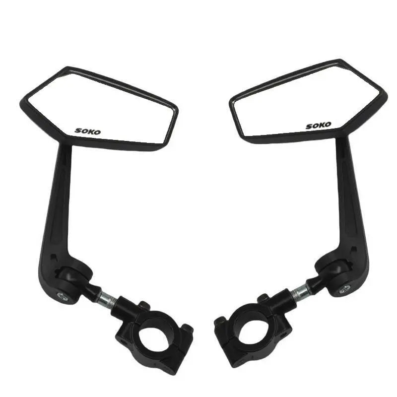 Universal Bike Handlebar Mirrors Motorcycle Rear View Mirror HD Wide