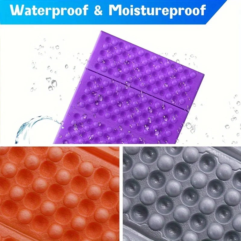 Honeycomb Massage Mat 6-Fold XPE Cushion Outdoor Hiking Camping