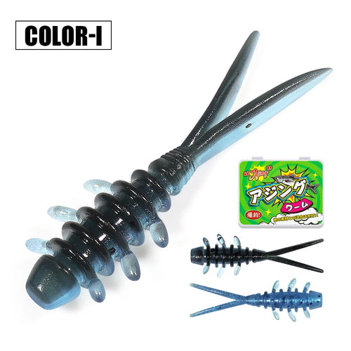 Rosewood 25mm Micro Worm Soft Fishing Lure TPR Floating Silicone