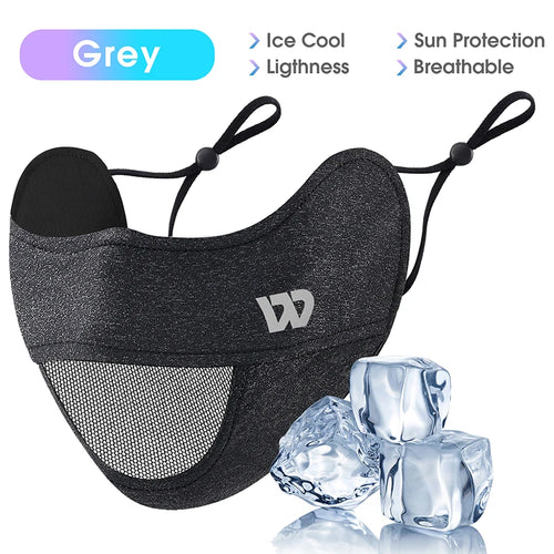 WEST BIKING Summer Ice Silk UV Protection Mask Breathable Outdoor