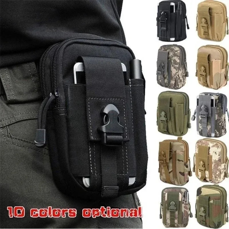 Mobile Phone Case Pouch Waist Bag Waterproof Nylon Multifunction