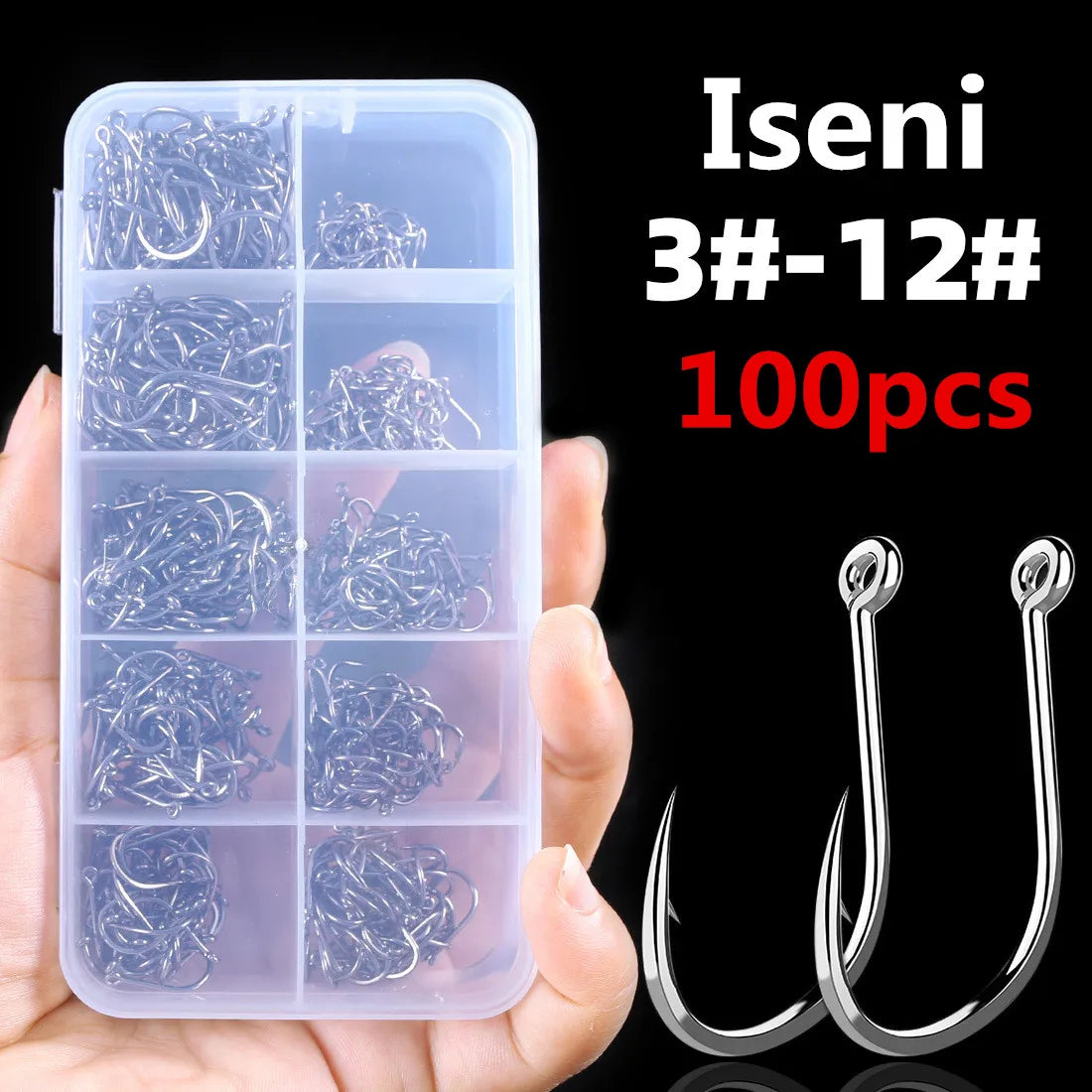 Fishing hook set high carbon steel fork shaped fishing hook for