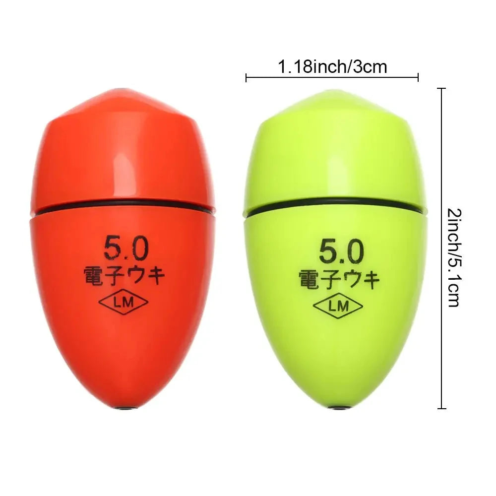 Electronic Floating Wave Rock Fishing with Night Light Float