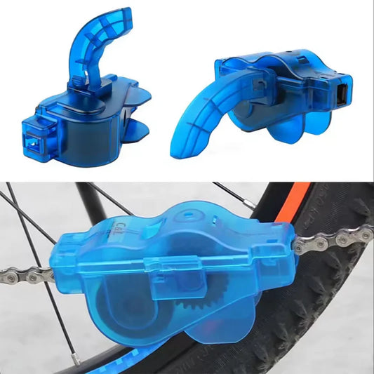 Portable Bicycle Chain Cleaner Bike Brushes Scrubber Wash Tool