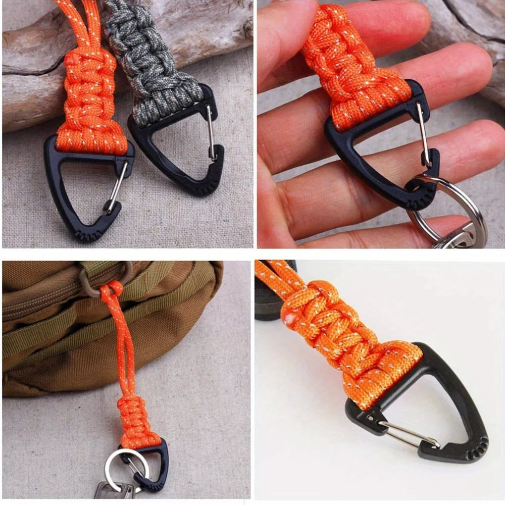 One High-Quality, Hand-Woven, High-Strength Cord Keychain With A