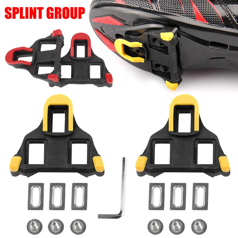 Bike Cleats Self-locking Cycling Pedals Cleat Set Lightweight Platform
