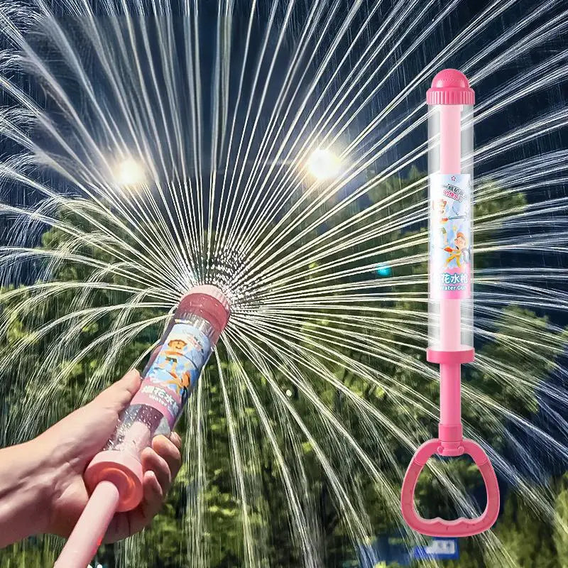 Pusher Type Fun Fireworks Water Jet Spray Toy Water Blasters Water