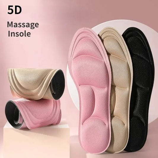 5D Massage Memory Sport Insoles Shoes Breathable Cushion Men Women