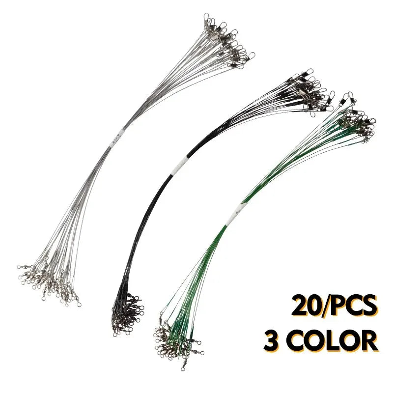 MEREDITH Anti Bite Steel Fishing Line 15cm-25cm Steel Wire Leader With