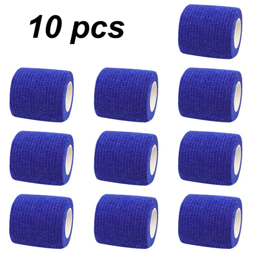 10 pcs Colorful Sports Self Adhesive Elastic Bandage Wrap Tape For