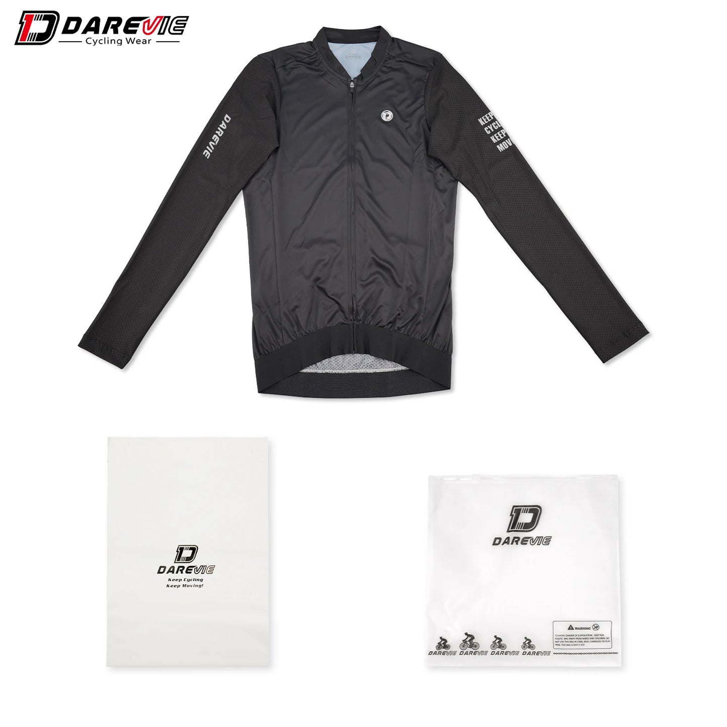 DAREVIE Man Cycling Jersey 2024 Summer Breathable Long Sleeve Men's