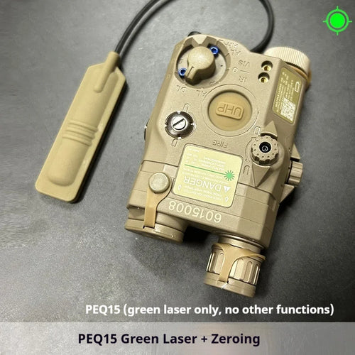 Tactical Airsoft PEQ-15 PEQ15 LA5C Red Dot Green Blue IR Fill Light