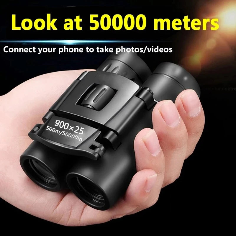 900x25 HD Zoom Portable Powerful Binoculars Long Range BAK4 Telescope