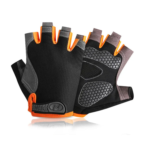 Men Cycling Bicycle Gloves Half Finger Gym Gloves Women Mitten