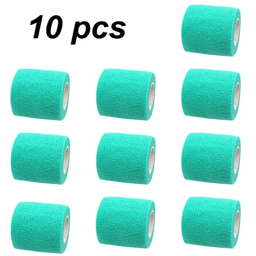 10 pcs Colorful Sports Self Adhesive Elastic Bandage Wrap Tape For