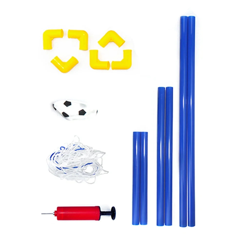 1PC Indoor Mini Folding Soccer Goal Net Plastic Football Post Frame