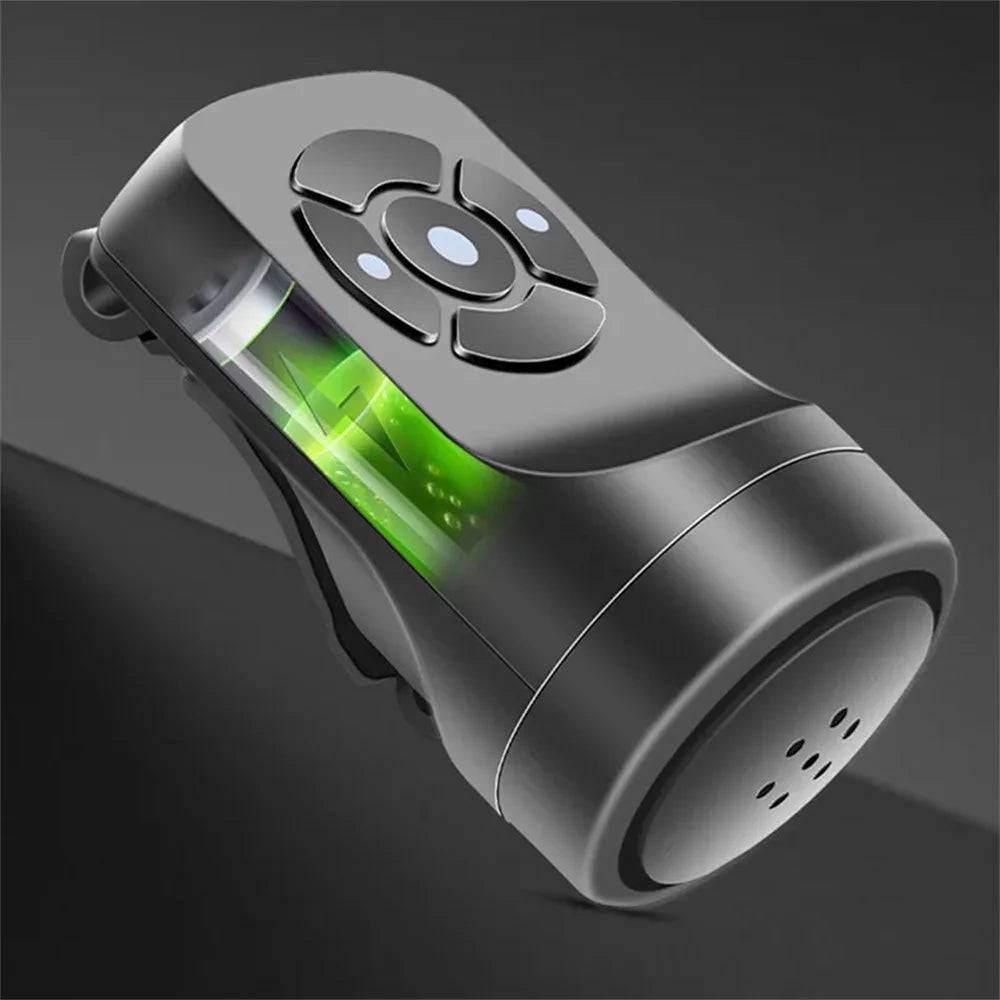 USB Rechargeable Bicycle Electric Bell Motorcycle Horn 4 Modes