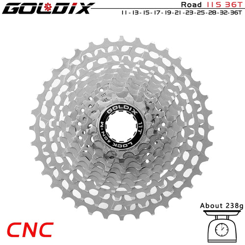 GOLDIX Ultralight CNC Road Bike Cassette 11/12 Speed k7 11S 12S