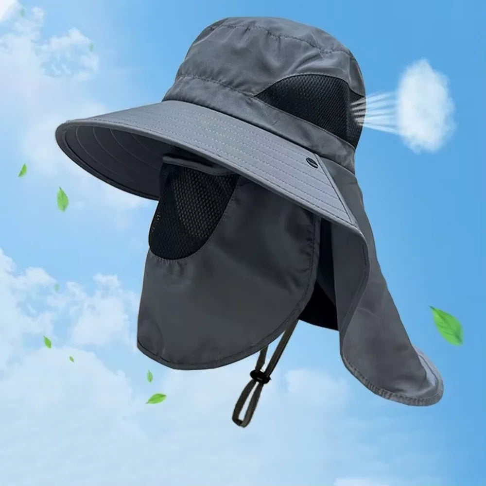 Summer Sun Hats UV Protection Outdoor Hunting Fishing Cap For Men
