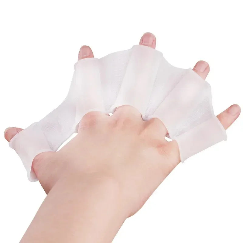 Professional Swimming Silicone Hand Web Gloves for Diving Adult Male