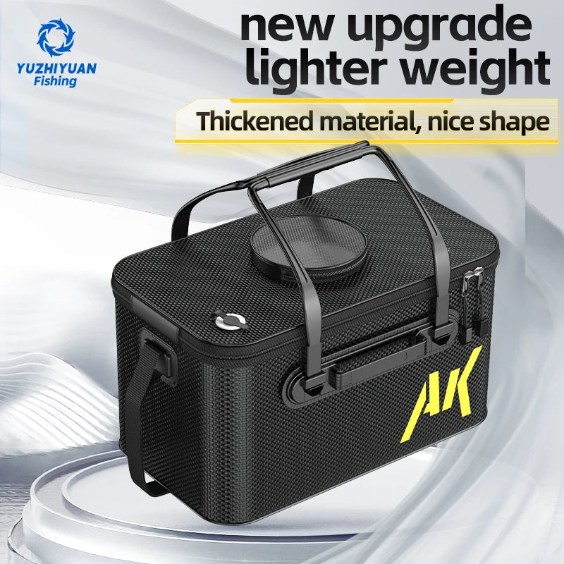 YUZHIYUAN Fishing Container Foldable Portable Live FIsh Bucket Large