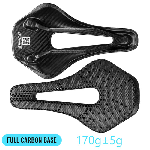 RYET 3D Printed Bike Saddle Ultralight Carbon Fiber Hollow Comfortable