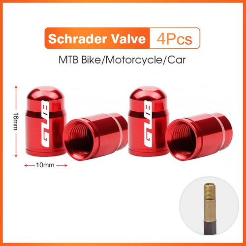2pcs GUB Aluminum CNC Bicycle Tire Valve Cap MTB Road Bike Tube Tyre