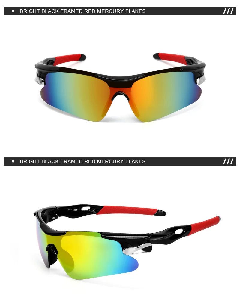 RIDERACE Sports Men Sunglasses Road Bicycle Glasses Mountain Cycling