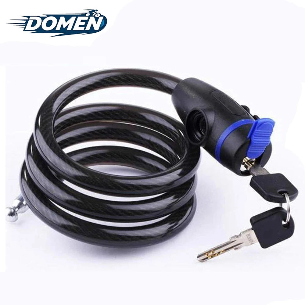 DOMEN Bicycle  Anti-Theft Chain Lock Bike Portable Metal Steel With