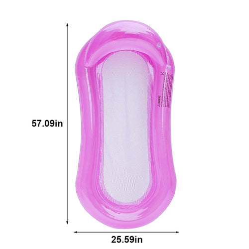 Rooxin Inflatable Water Hammock Floats Bed Swim Ring Tube Swimming