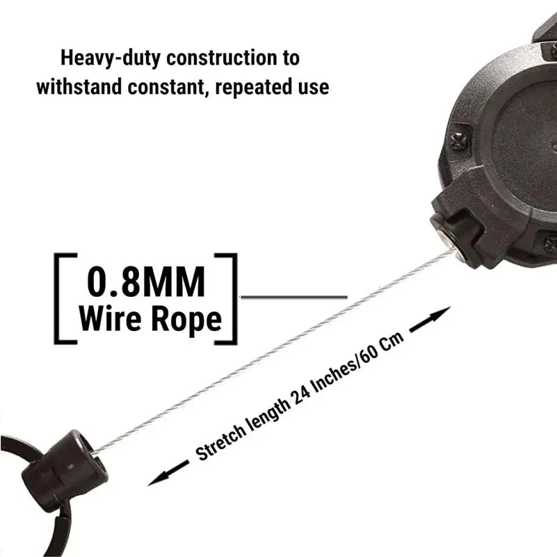 1PC New Outdoor Automatic Retractable Wire Rope Luya Anti-theft