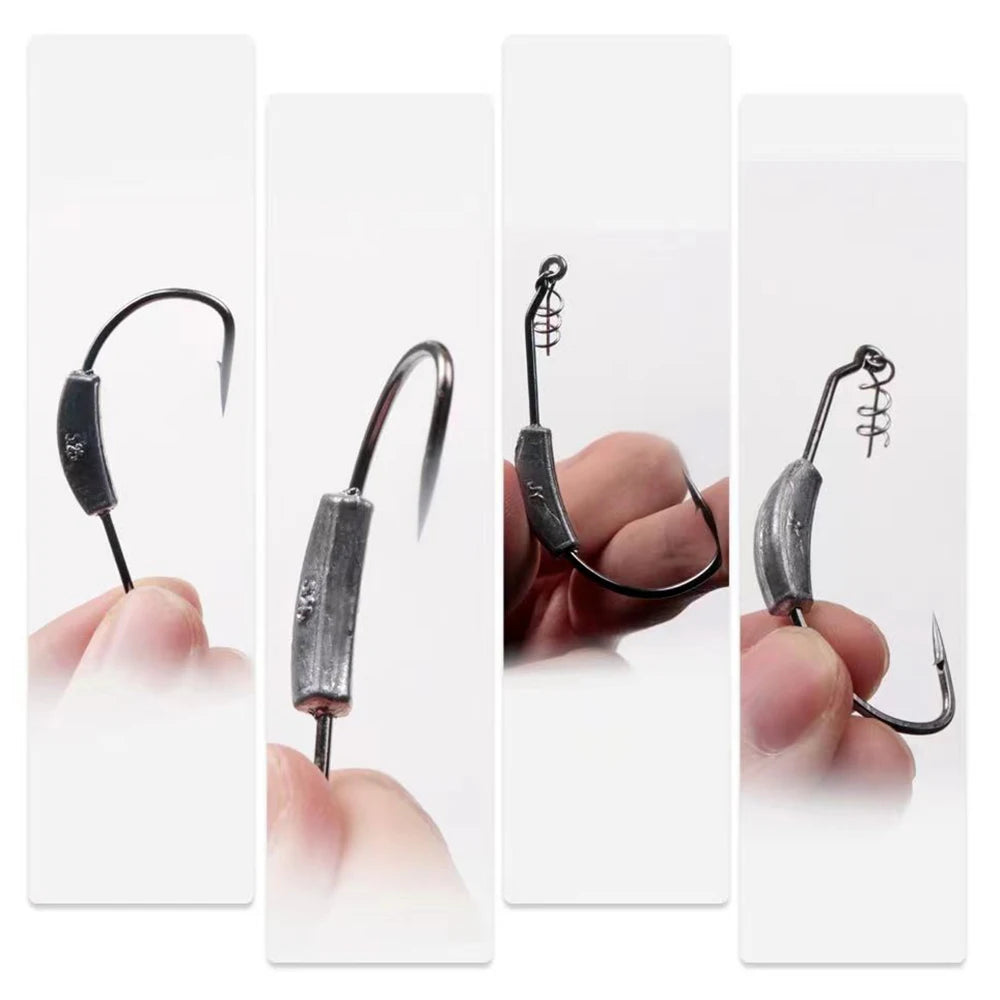 Jig Crank Head Barbed Hook 2g 3g 5.25g 7g Soft Lure Worm Offset