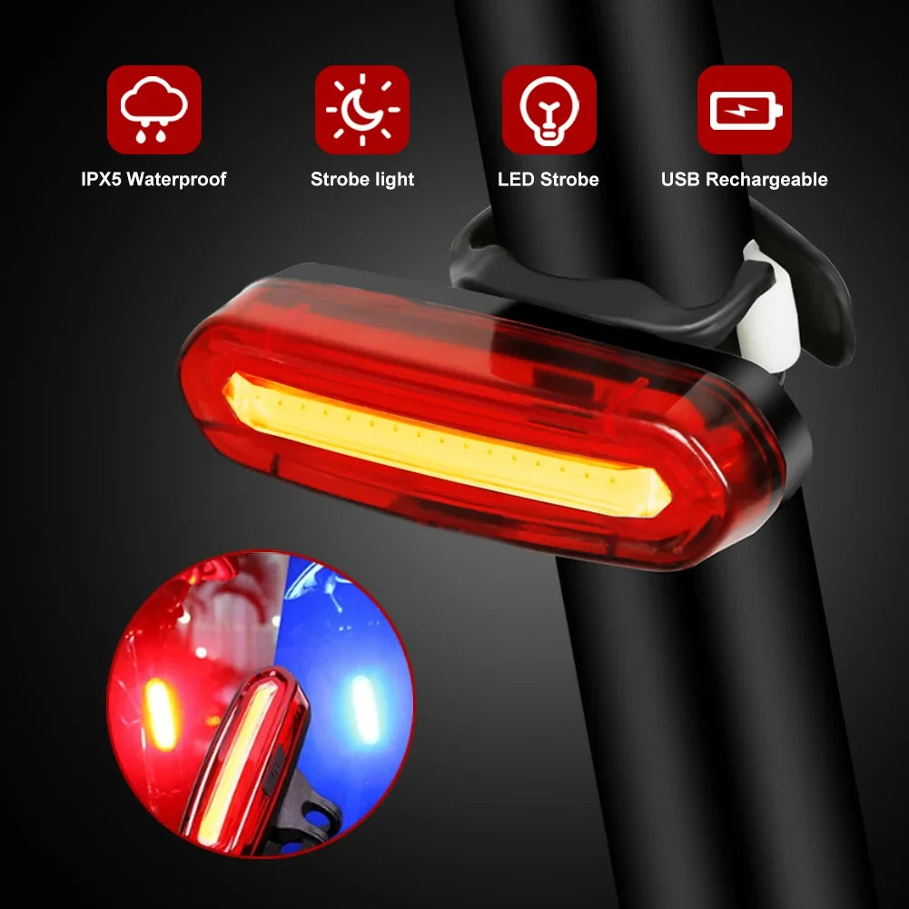 Bicycle Taillight MTB Red Light Bike Rear Light Cycling Warming Safety