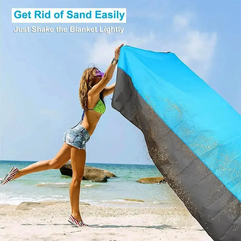 Beach Blanket Sandproof 200 X 140cm Waterproof Beach Mat Lightweight