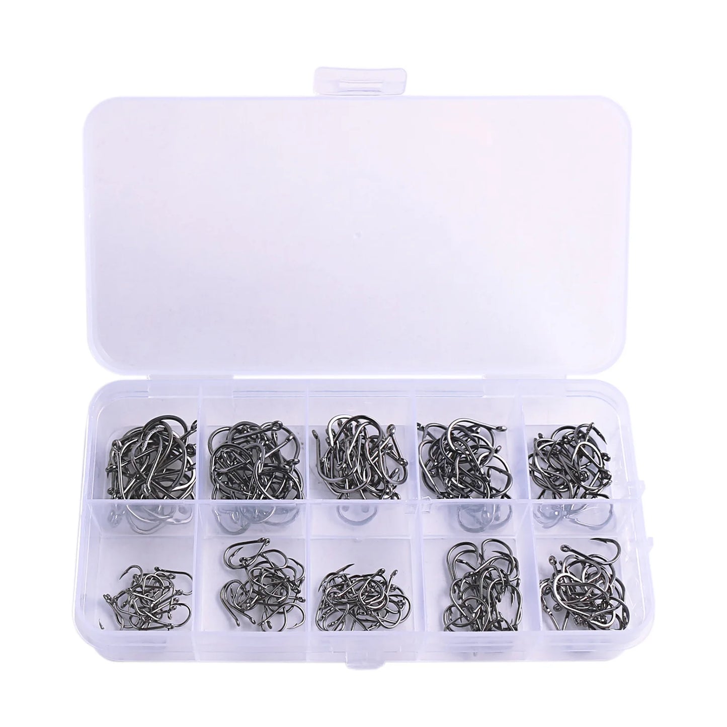 1000PCS Fishing Hooks Set High Carbon Steel Sharp Durable Barbed